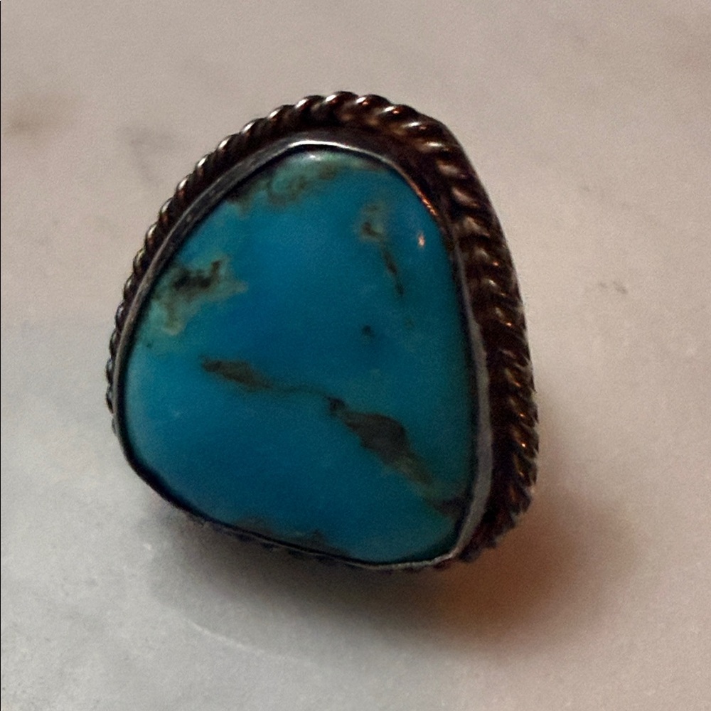 Turquoise and Sterling Silver Women's Ring